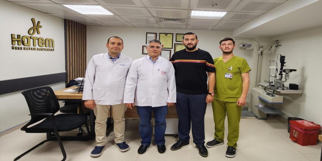 Görme kaybı oluşan hasta Hatem'de sağlığına kavuştu
