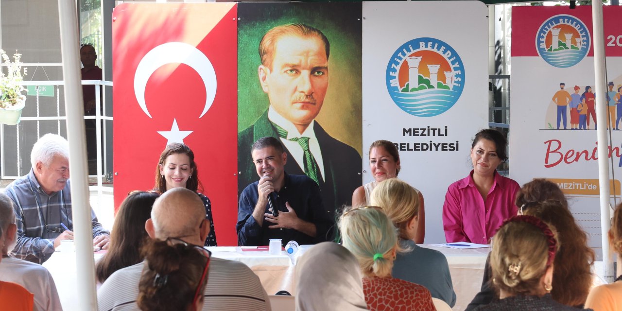 Mezitli Belediye Başkanı Tuncer'in, mahalle çalıştaylarına yoğun ilgi