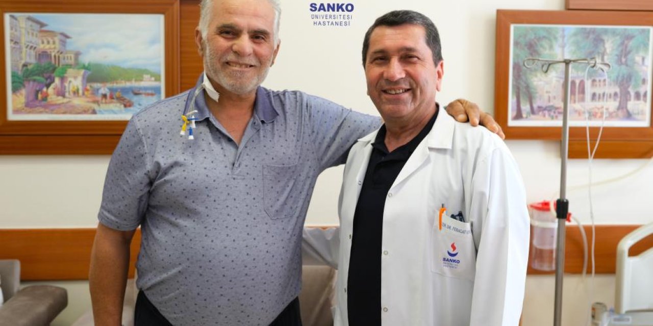 Elazığ’dan gelen hasta, şifayı SANKO Üniversitesi Hastanesi’nde buldu