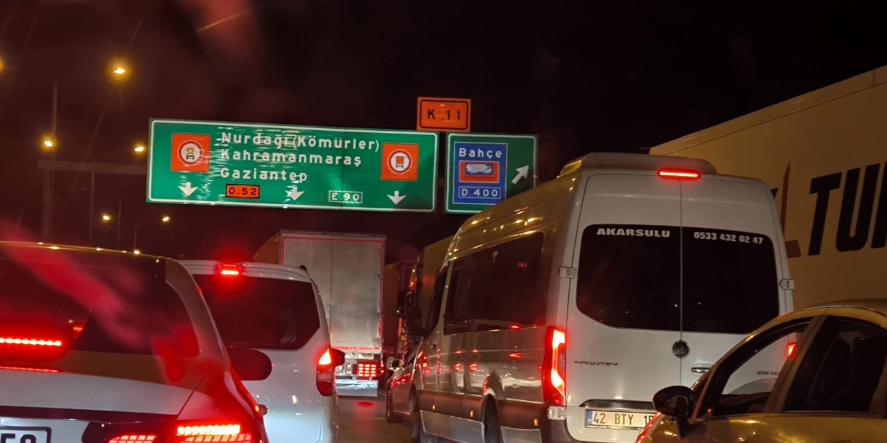 Osmaniye, Düziçi G. Antep arası trafik felç