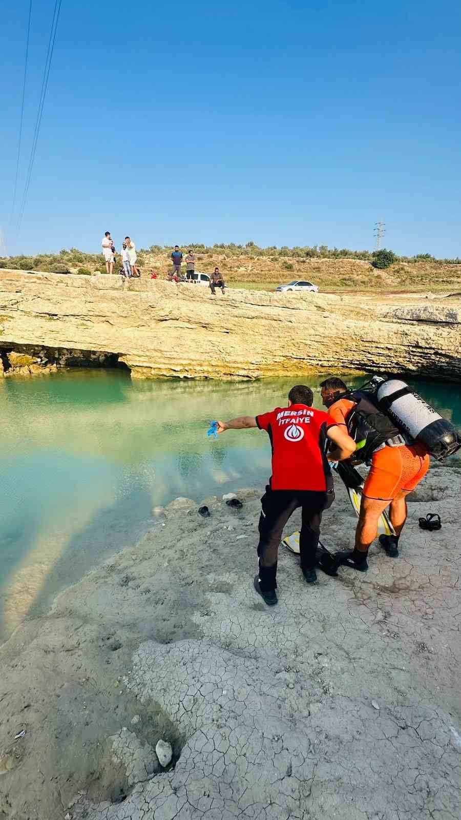 Mersin de baraj gölüne giren genç boğuldu