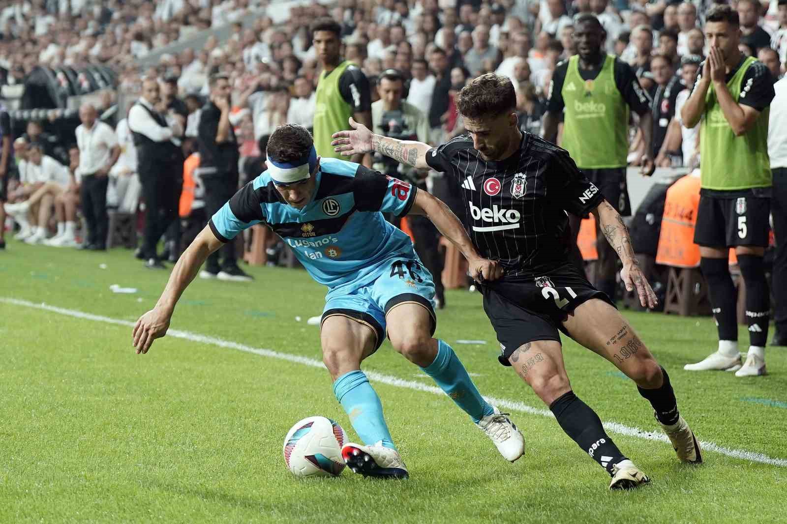 UEFA için zor maçta Beşiktaş: 5 - Lugano: 1