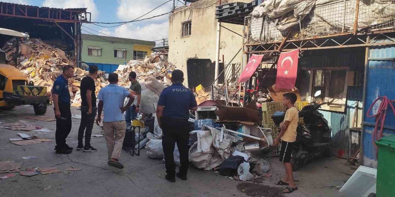 Hatay İskenderun’da hurdacılar denetlendi