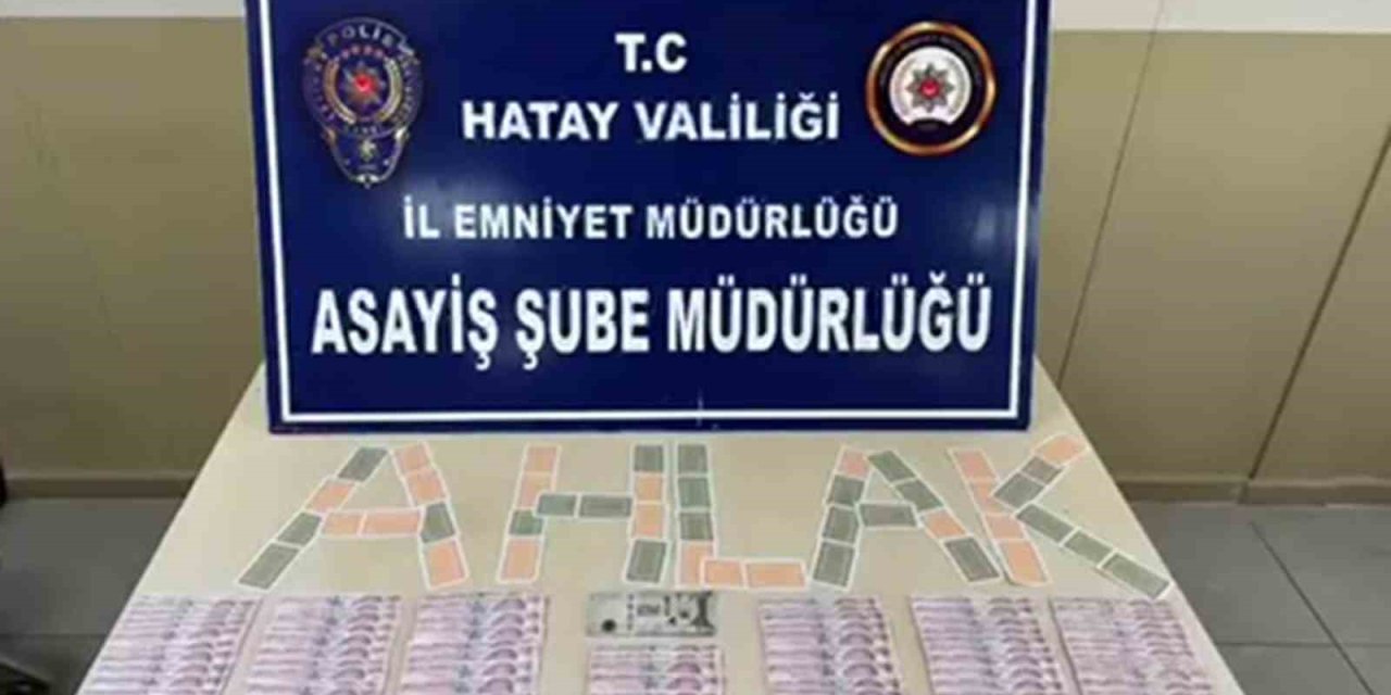 Hatay'da kumar oynayan şahıslara 51 bin 400 TL ceza