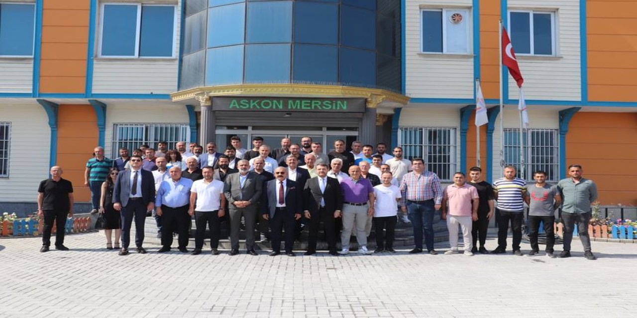 ASKON Mersin Şubesine Arslan yeniden başkan seçildi