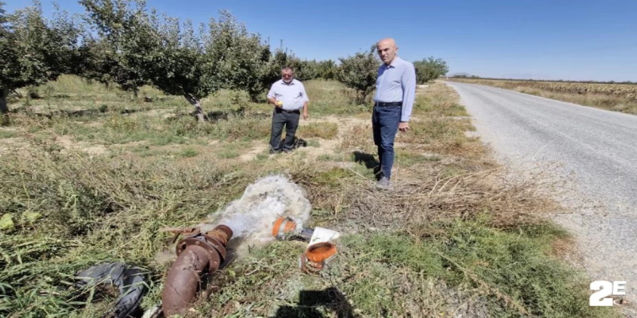 Tarlalardaki kuyulardan tuzlu su çıktı çiftçiler tedirgin