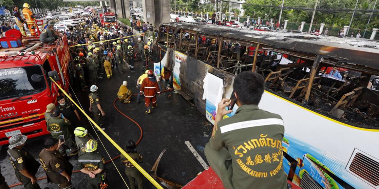 Okul servisi yandı: 16 çocuk ve 3 öğretmen öldü