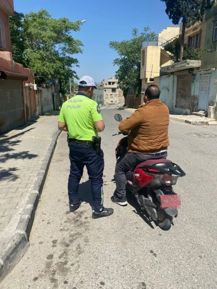 Gaziantep'te Motosiklet sürücülerine ceza yağdı