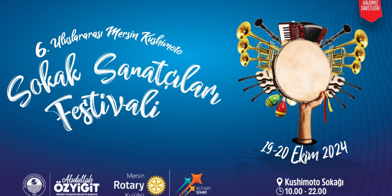 Mersin, Kushimoto Sokak Sanatçıları Festivali ile renkleniyor