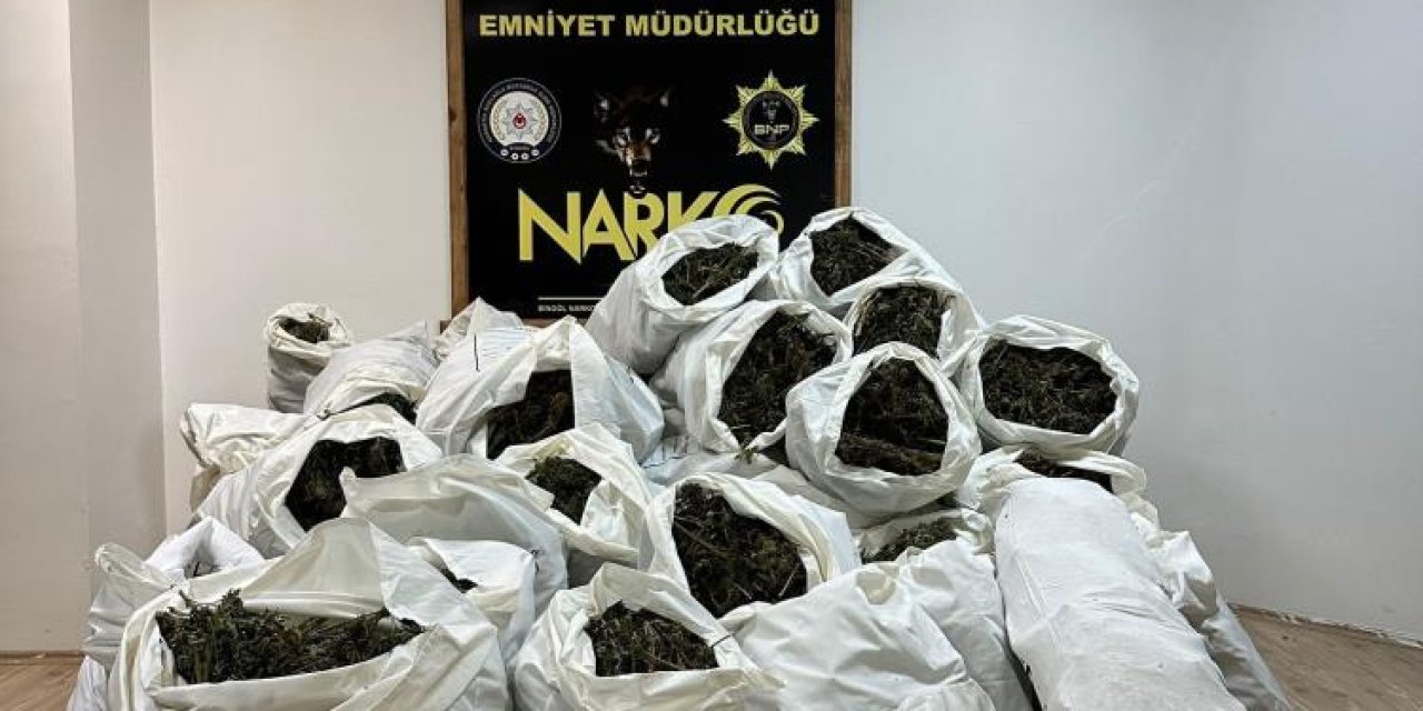 Bingöl’de dev uyuşturucu operasyonu: 542 kilo esrar ele geçirildi