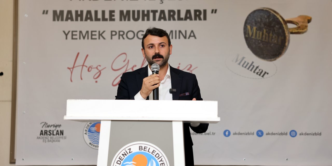 Akdeniz Belediyesi eş başkan Sarıyıldız muhtarlarla buluştu