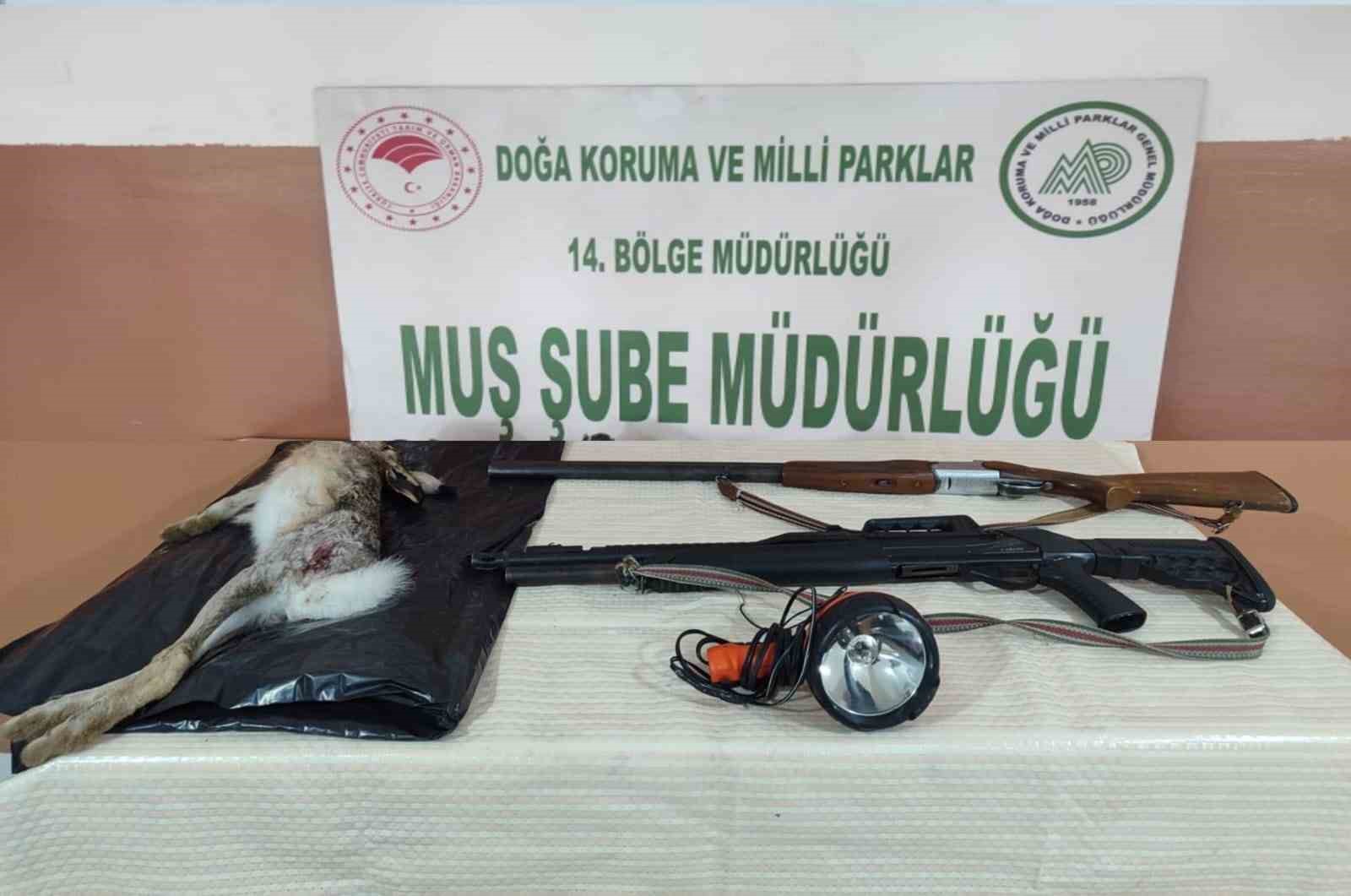 Muş’ta yasak bölgede av yapanlara para cezası