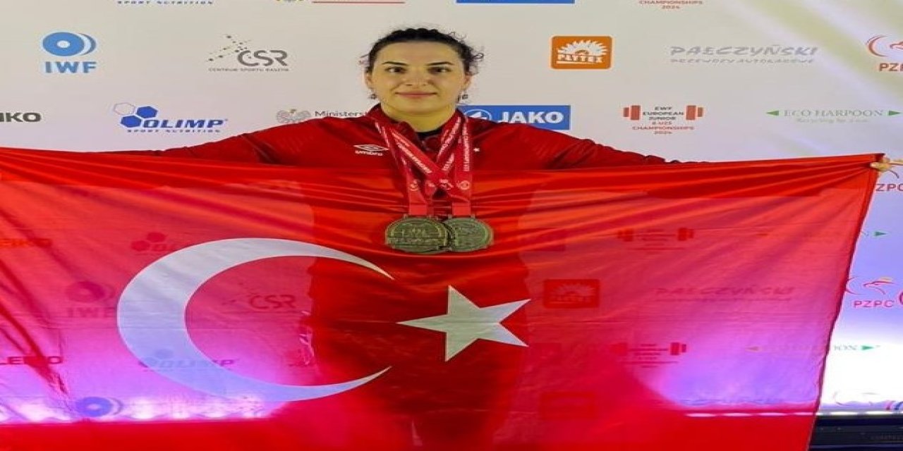 Adanalı sporcu Avrupa'dan halterde 3 altın madalya getirdi