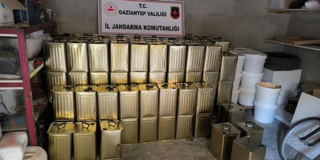 Gaziantep'te 1 milyon lira değerinde sahte zeytinyağı ele geçirildi