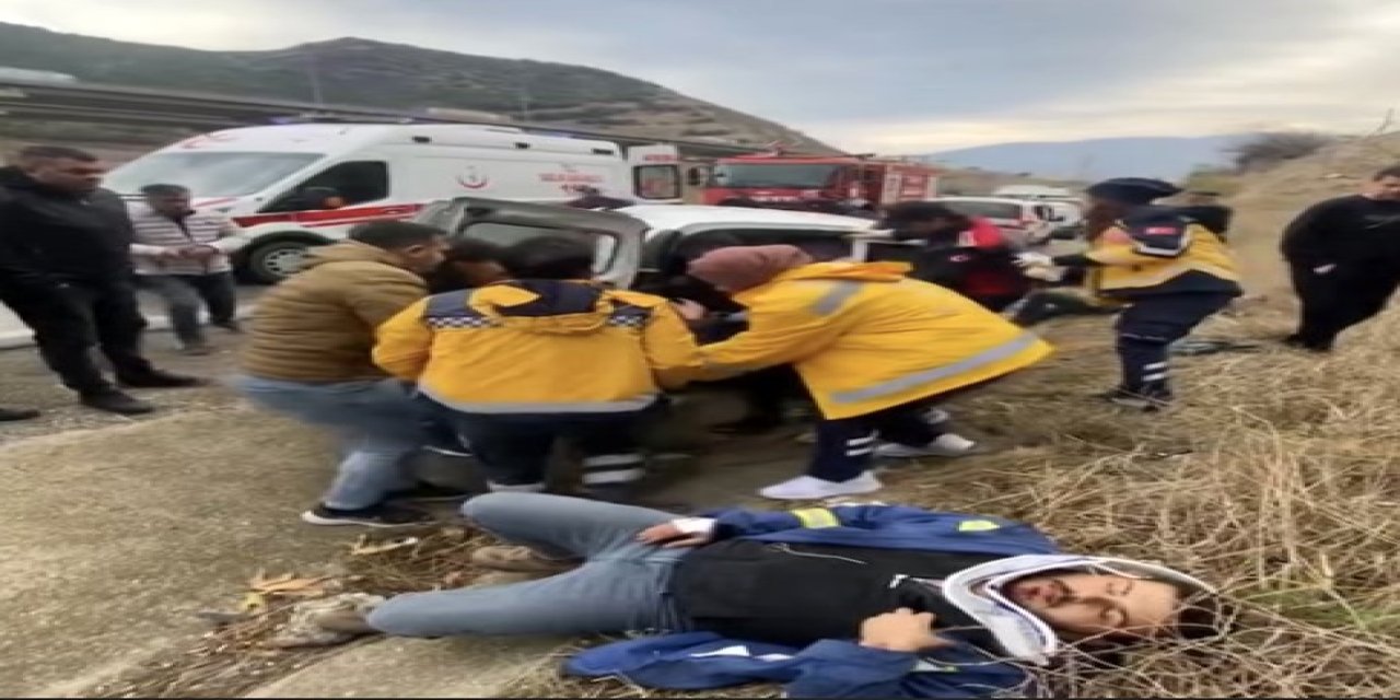 Osmaniye-Gaziantep mevkiinde  trafik kazası: : 1 ölü, 3 yaralı