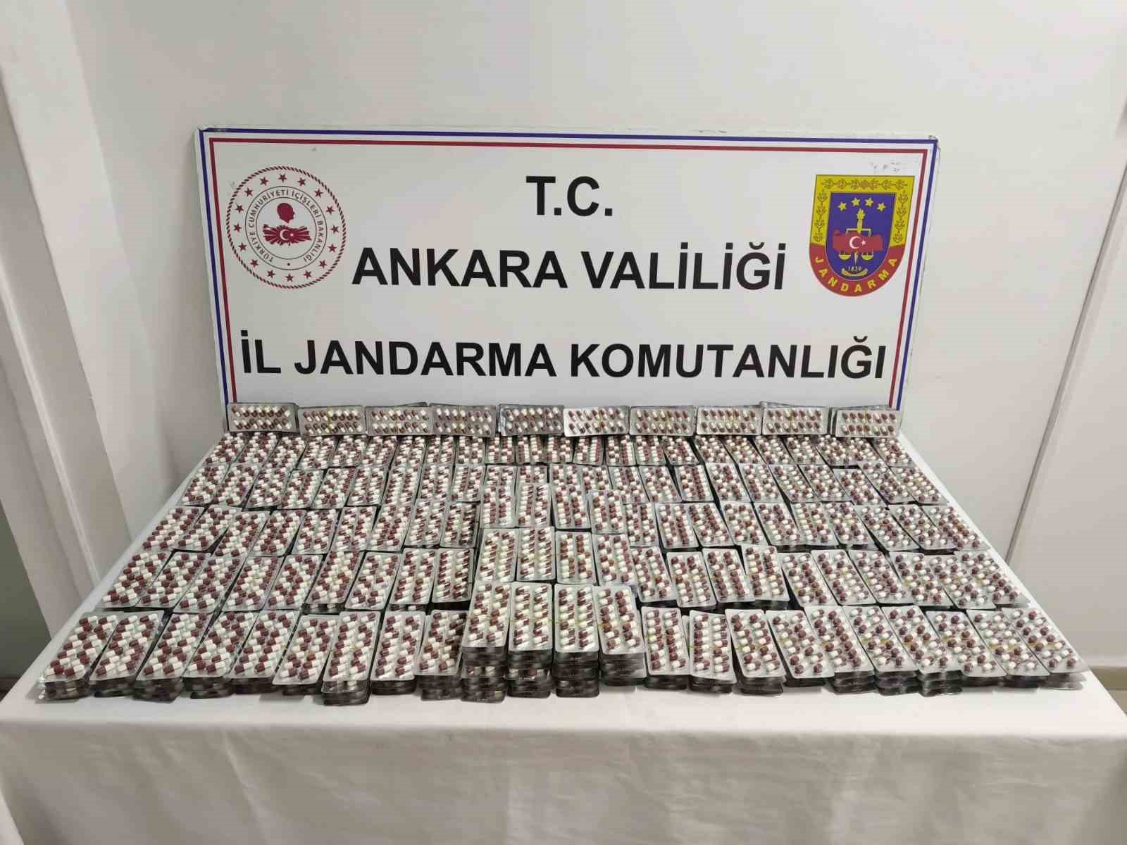 Jandarma Ankara’da 1 milyon 500 bin TL değerinde uyuşturucu ele geçirdi