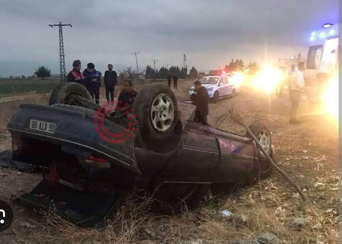Kahramanmaraş’ta kaza 1 ölü, 2’si polis 3 yaralı