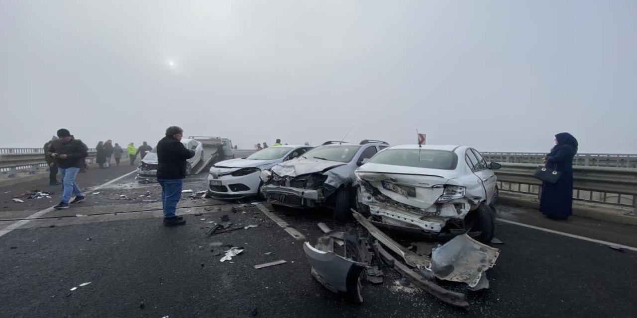 Diyarbakır'da zincirleme trafik kazası: 9 kişi yaralı