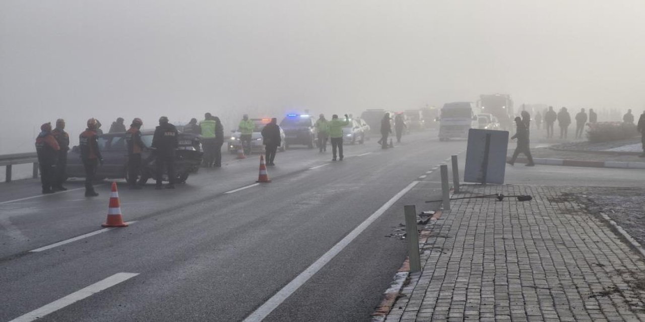 Karaman'da sis kazaya sebep oldu: 7 yaralı