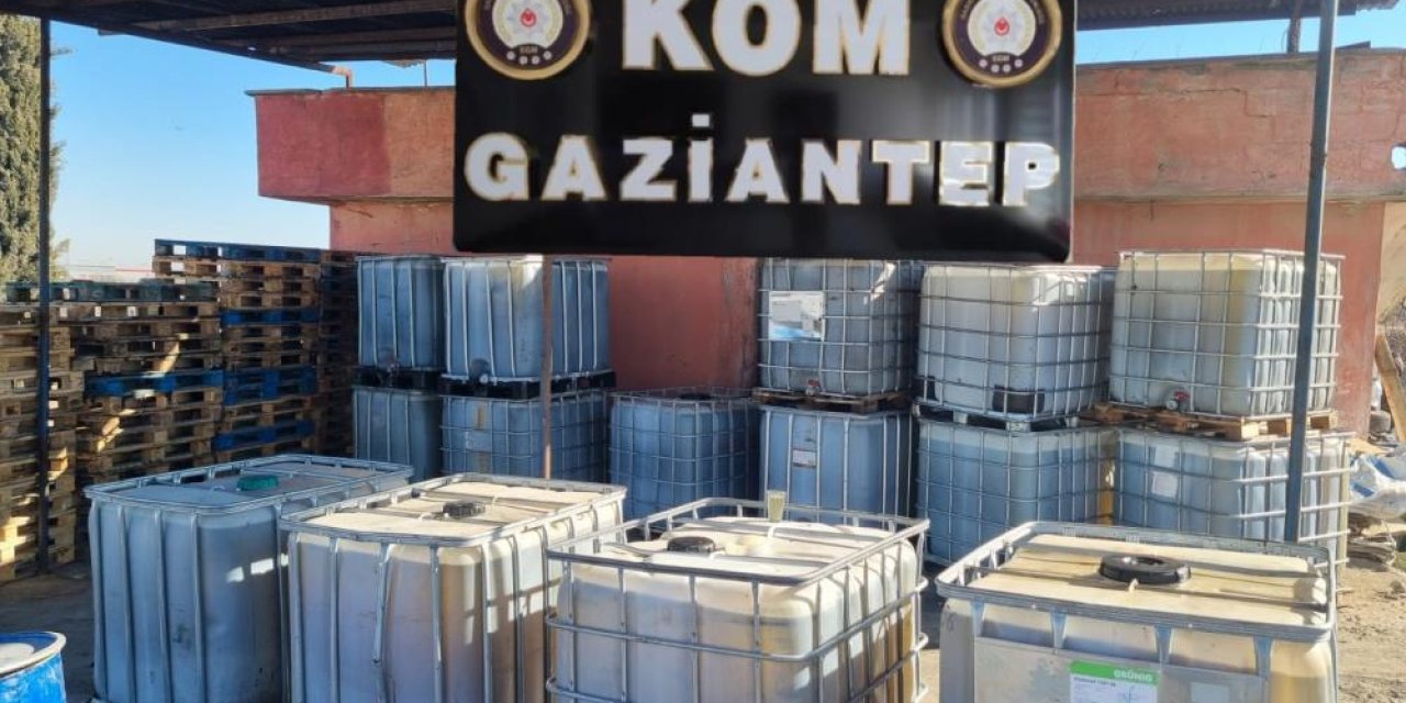 Gaziantep'te 15 bin litre kaçak akaryakıt ele geçirildi