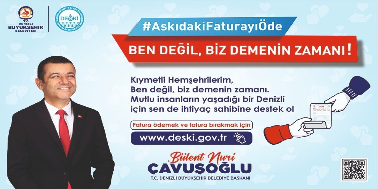 Olmaz demeyin oldu, Denizli'de askıda su faturası dayanışması