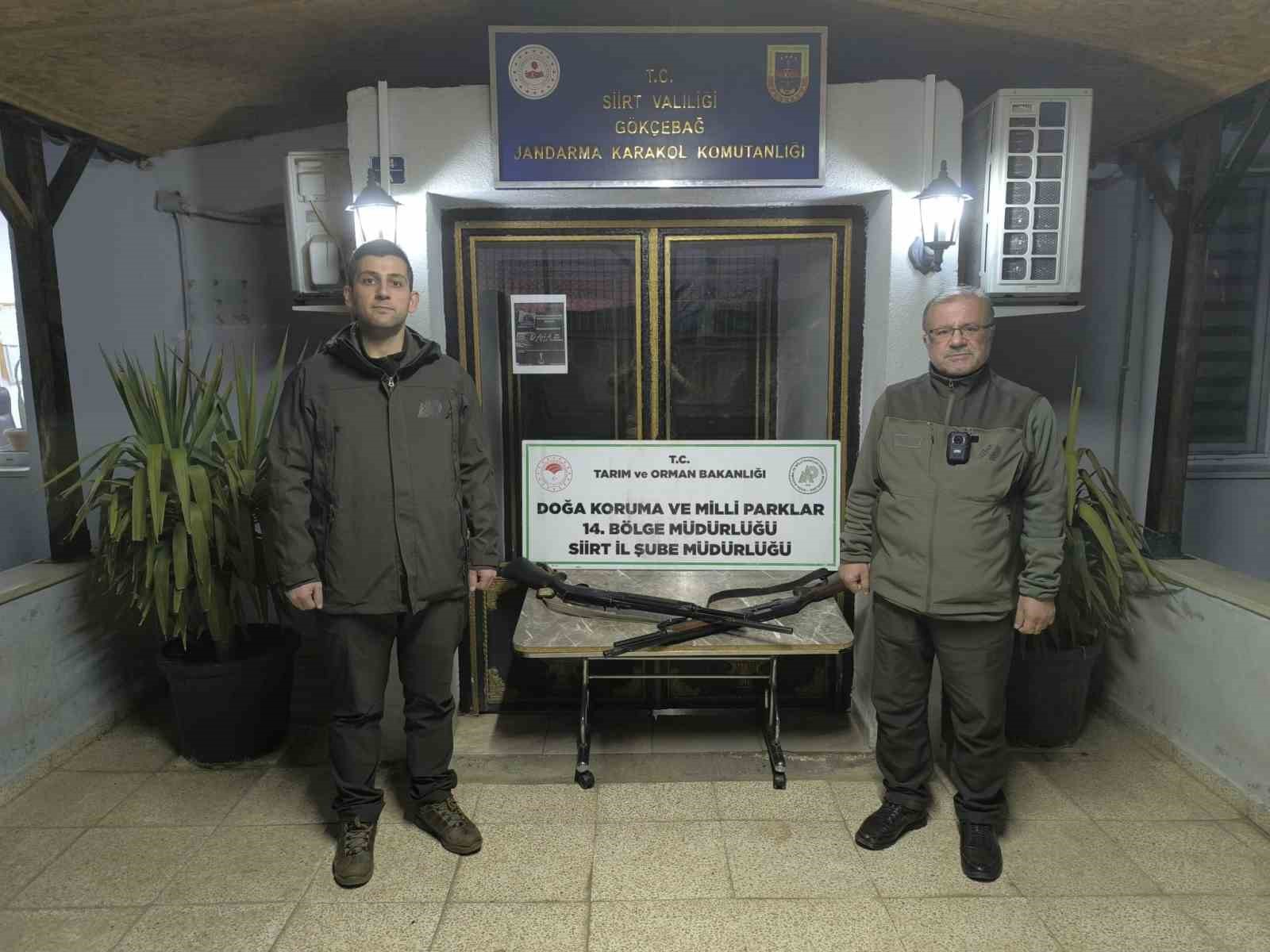 Siirt’te kaçak ava 26 bin lira ceza