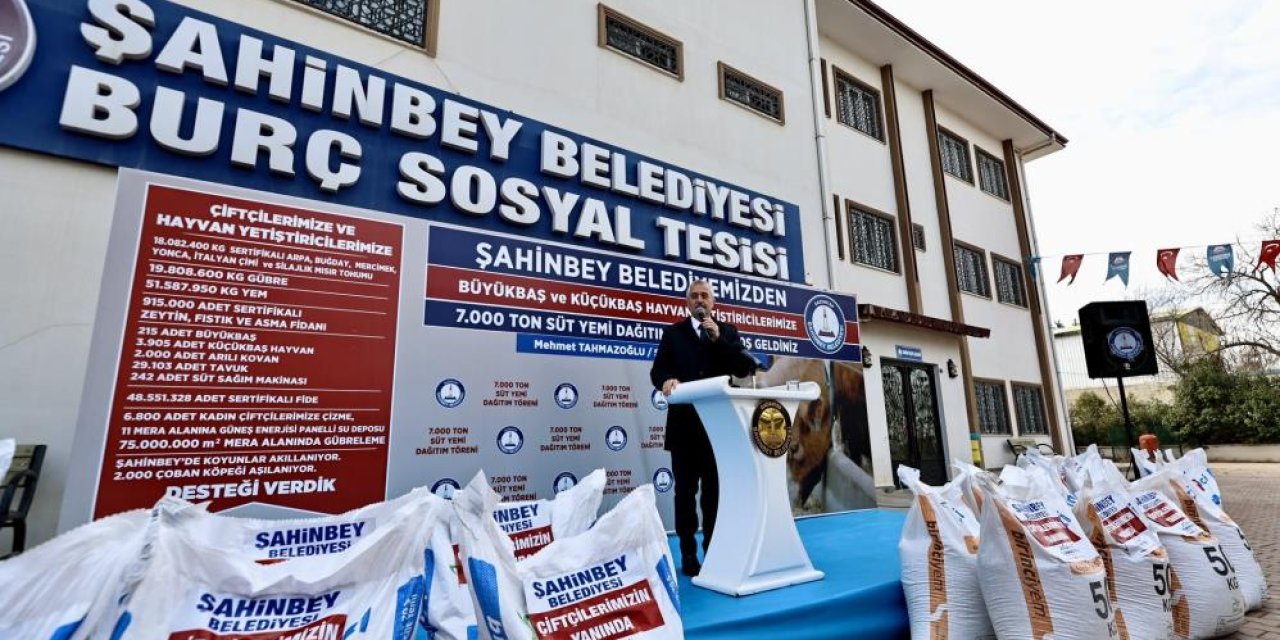 Şahinbey Belediyesinin çiftçiye ve besicilere desteği sürüyor