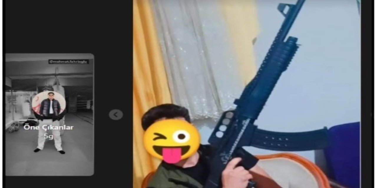 Sosyal Medyada silahlı fotoğraf paylaşan şüpheli gözaltında