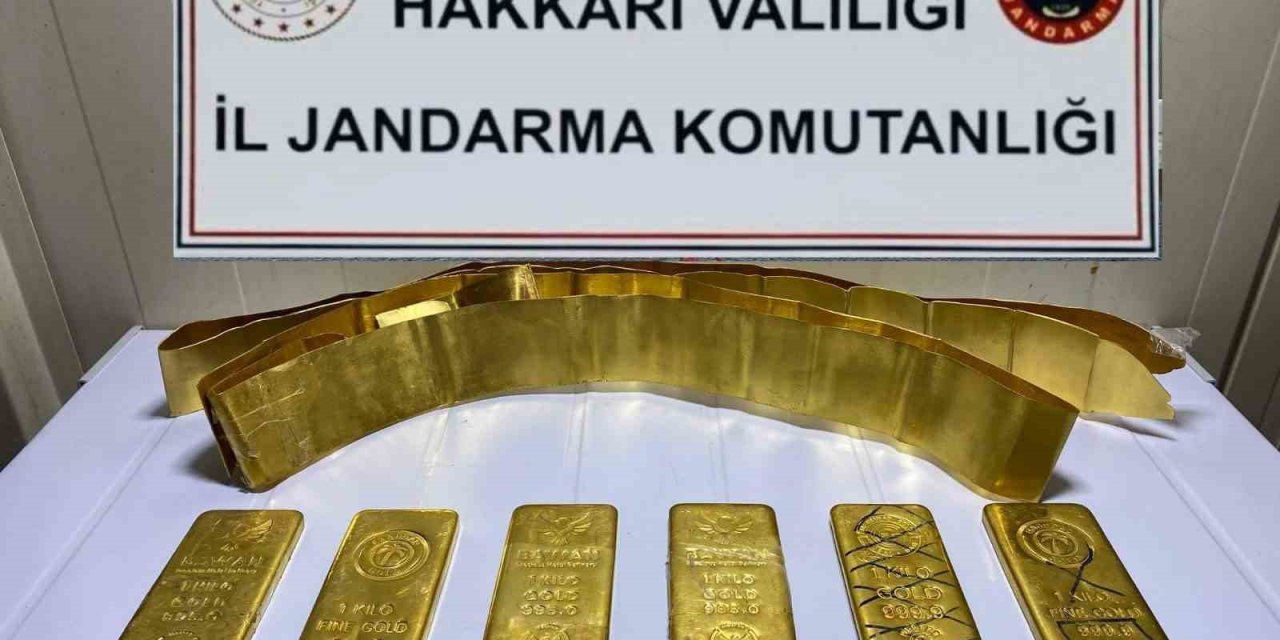 Hakkâri’de 8 kilo külçe altın ele geçirildi