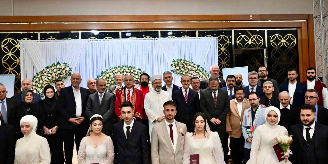 Malatya’da toplu nikah töreniyle dünyaevine girdiler