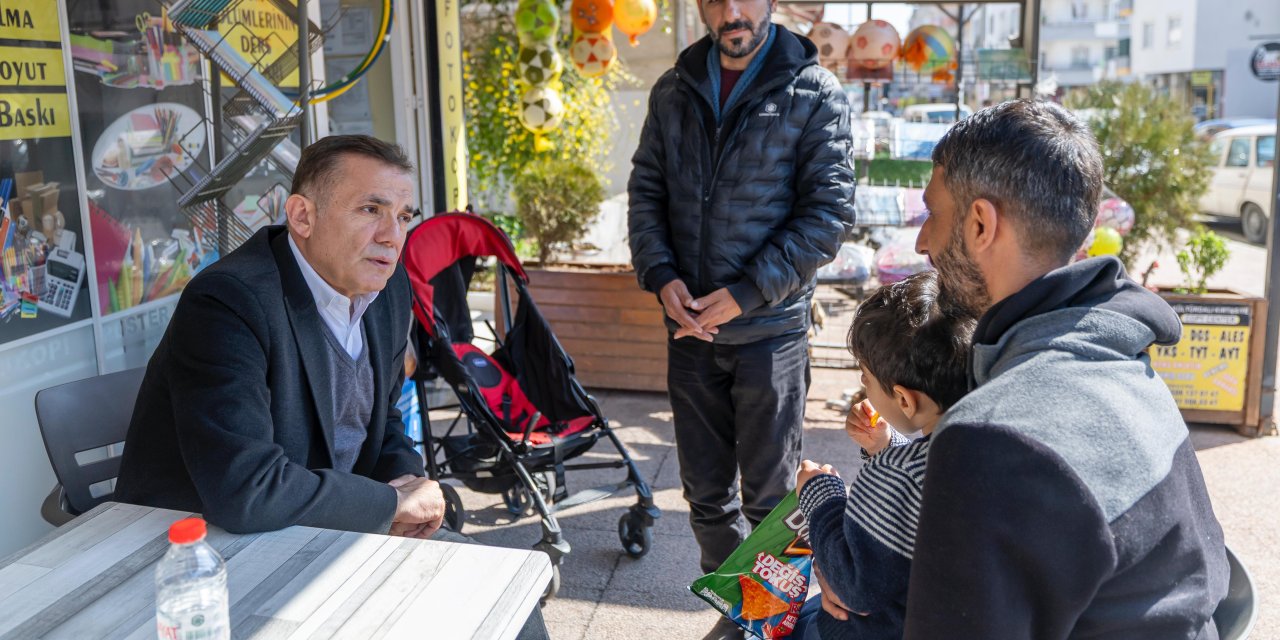 Abdullah Özyiğit esnaf ve vatandaşların görüş ve önerileri dinledi