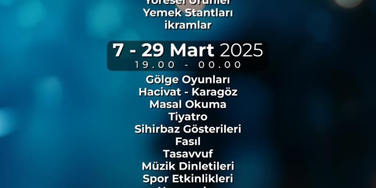 Şehitkamil'de Ramazan ayı renkli geçecek