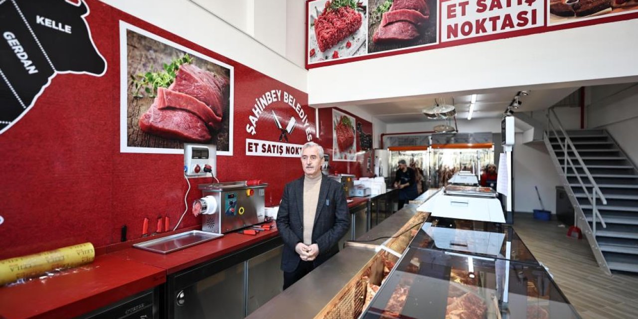 Şahinbey'de et satış noktası hizmete açıldı