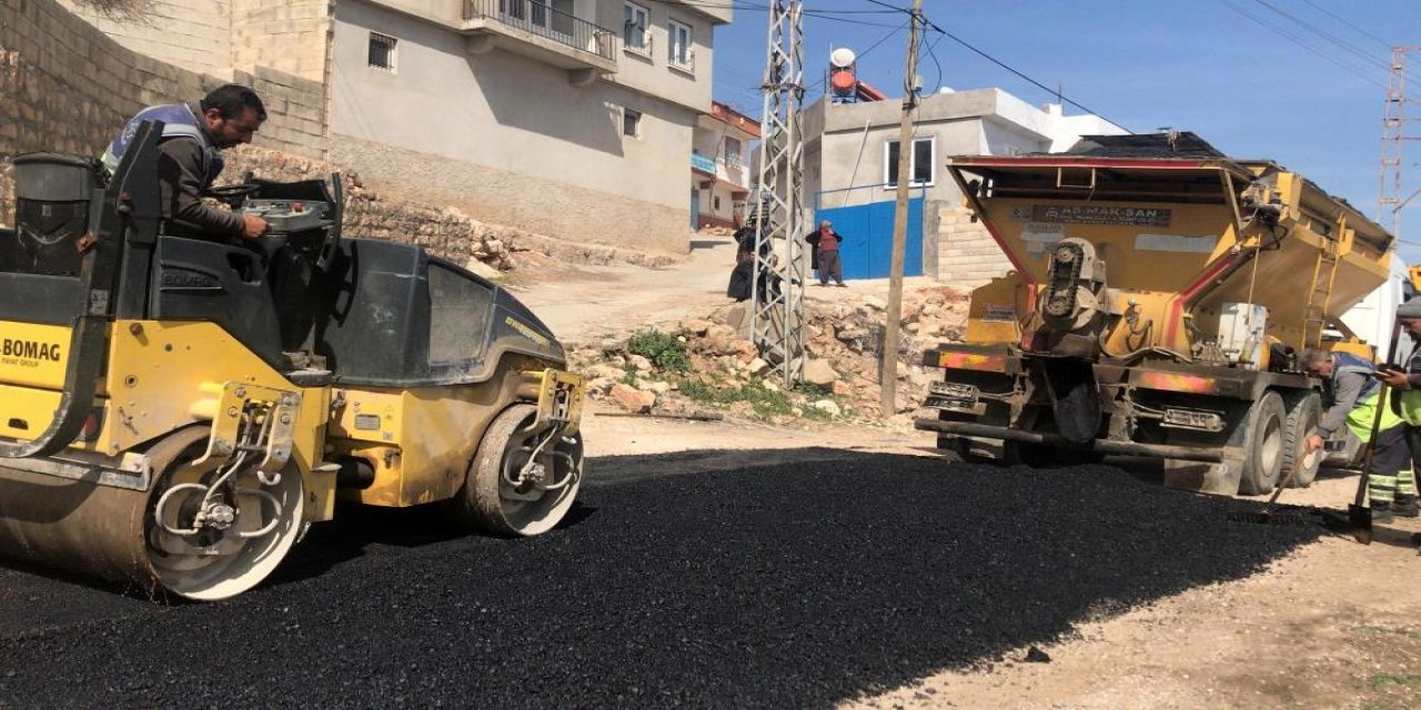 Araban’da bayram öncesi yollarda bakım onarım çalışması