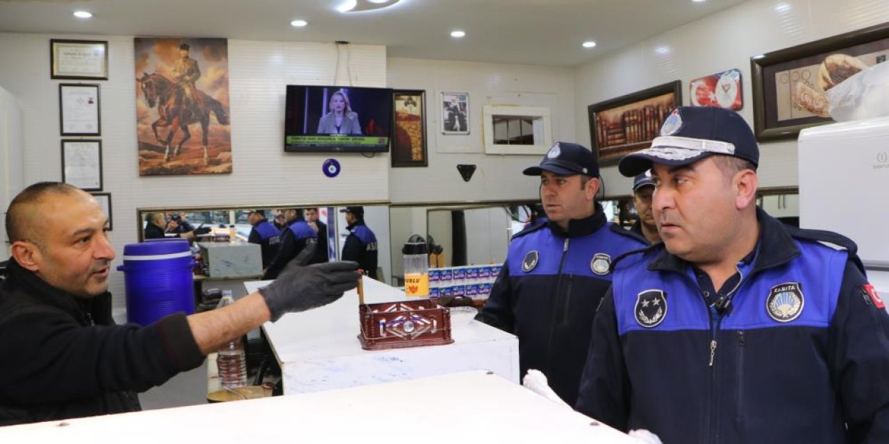 Kilis’te zabıta ekiplerinden dönercilerde hijyen denetimi