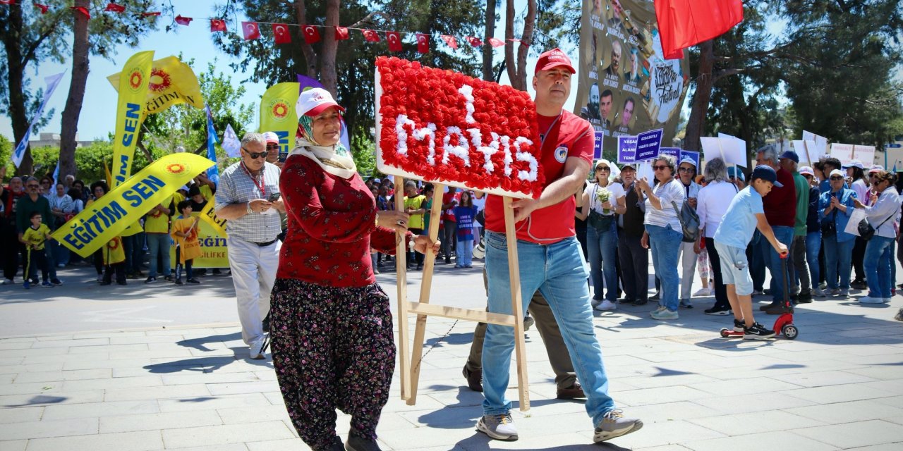 Silifke’de 1 Mayıs İşçi Bayramı’nda “Ya adalet, ya sefalet” haykırışı