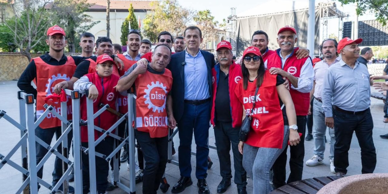 Abdullah Özyiğit, 1 Mayıs’ta emekçilerle yürüdü