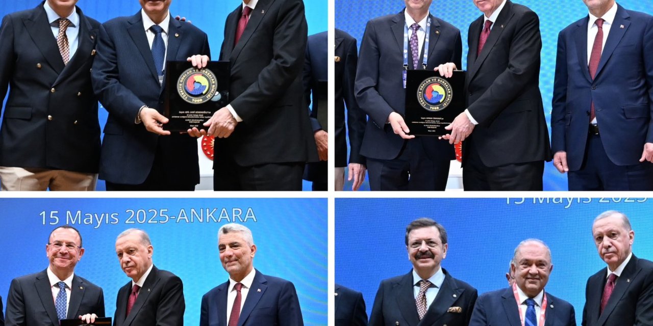 GSO TOBB Delegelerine hizmet Şeref belgesi verildi