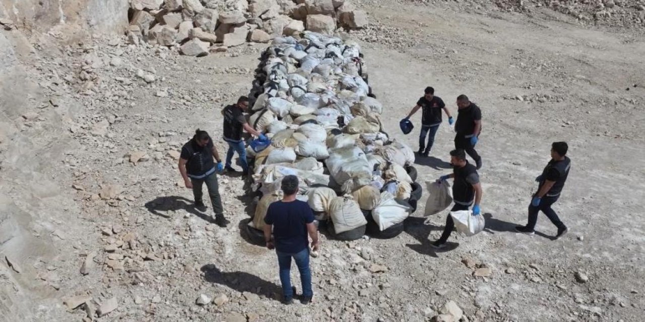 Batman'da 2 ton uyuşturucu madde ele geçirildi