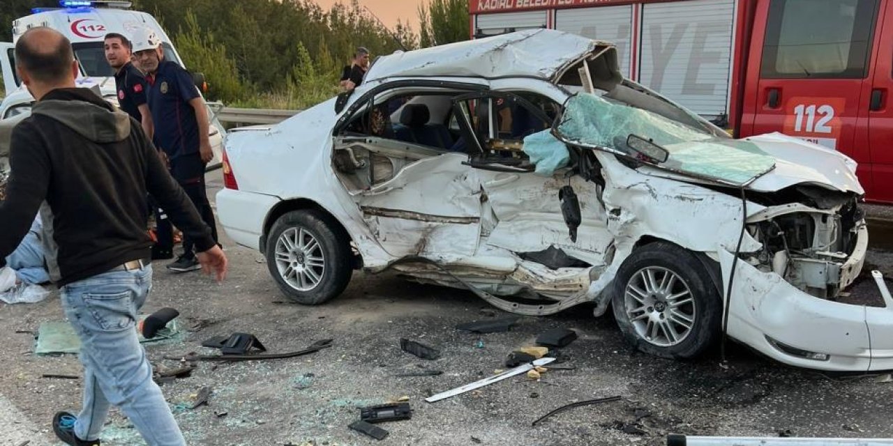 Kadirli'de zircirleme kaza: 1 ölü, 6 yaralı