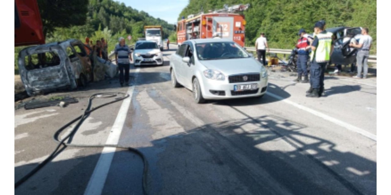 Aksaray’da kaza yeri savaş alanına döndü