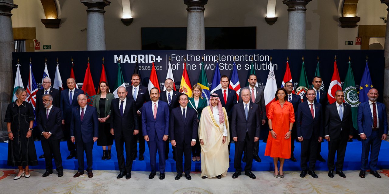 İsrail’e baskı gündemiyle Madrid’de toplandılar