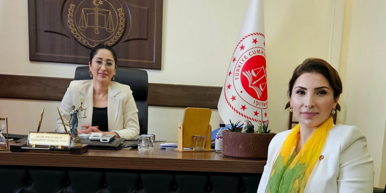 GGC Başkanı Ay’dan Gaziantep’in ilk kadın Cumhuriyet Başsavcı Vekili Aslan’a ziyaret