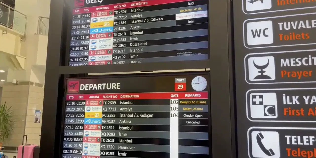 O ilimizin Havalimanı pisti uçuş trafiğine kapatıldı