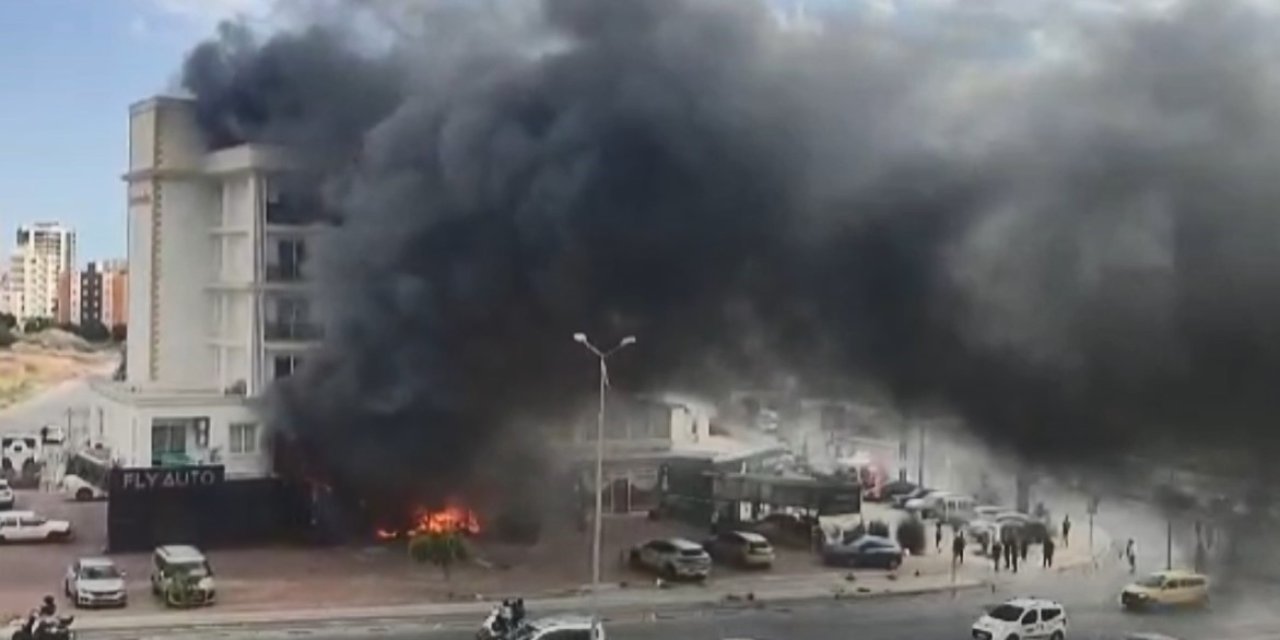 Mersin’de bir işyerinde çıkan yangın korkuttu