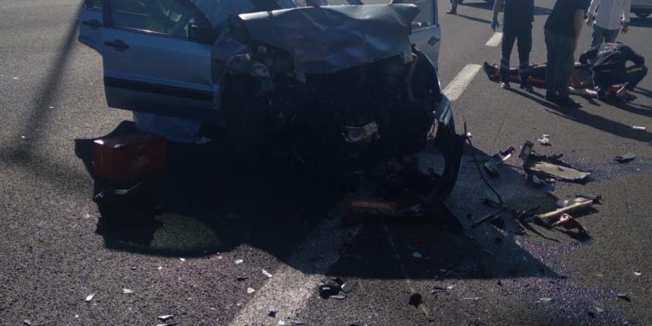 Bayram yolunda feci kaza: 1 ölü, 6 yaralı