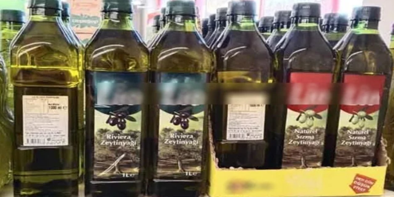 Market zincirinde satılan zeytinyağı markası hileli çıktı