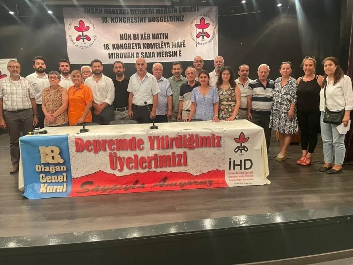 İHD Mersin Şube kongre yaptı, barışa vurgu yapıldı  