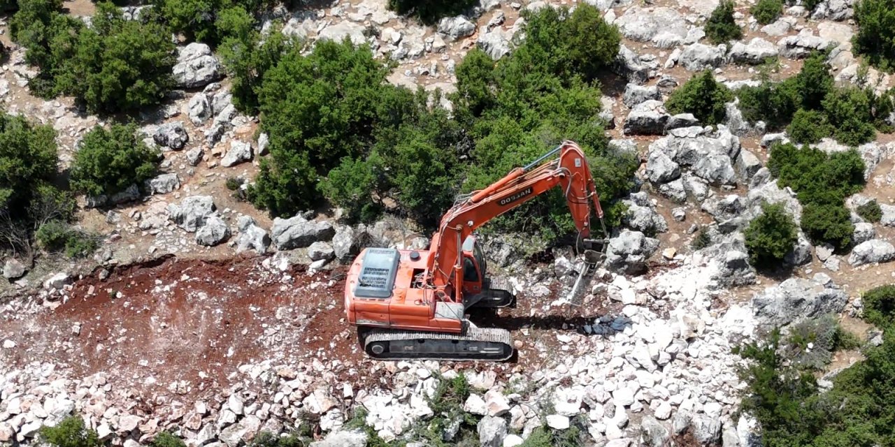 Şehitkamil kırsalında yol seferberliği
