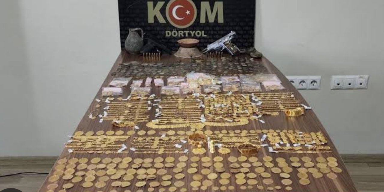 Hatay’da çok miktarda sahte altın ele geçirildi